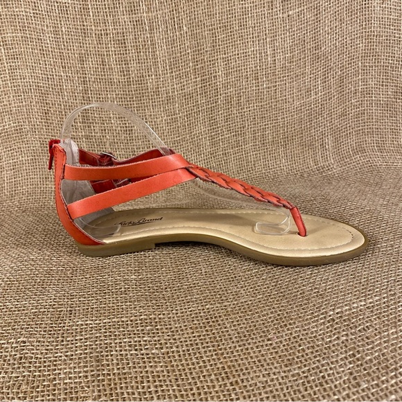 Lucky Brand Sandals Thong Flats Zip Size 8 - Picture 3 of 10